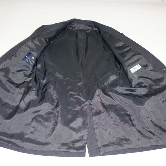 Alexandre London Savile Row Men's Suit Jacket Size 40 Regular Charcoal Gray 40R - Picture 6 of 9